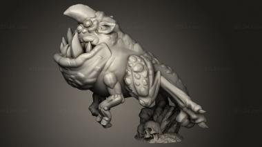 Figurines simple (Goblin Knights Ticksaur, STKPR_4573) 3D models for cnc