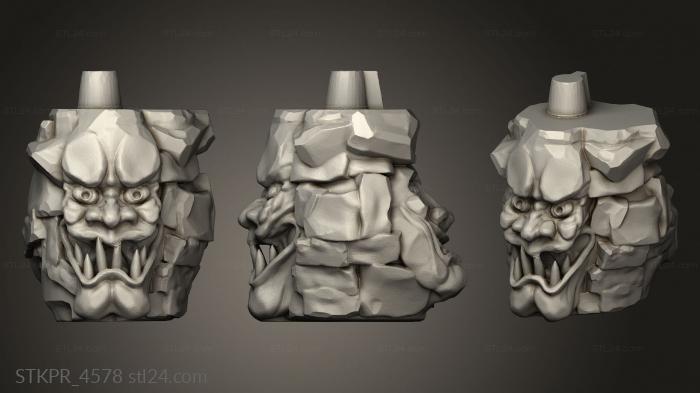 Figurines simple (Goblin Totem Section Four, STKPR_4578) 3D models for cnc