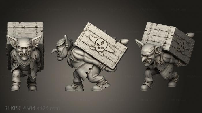 Figurines simple (Gobs Pirates Box, STKPR_4584) 3D models for cnc