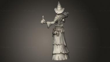 Figurines simple (Green Hag Magic Attack, STKPR_4628) 3D models for cnc