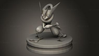 Figurines simple (Greninja, STKPR_4633) 3D models for cnc