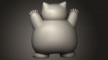 Figurines simple (Halloween Snorlax, STKPR_4667) 3D models for cnc