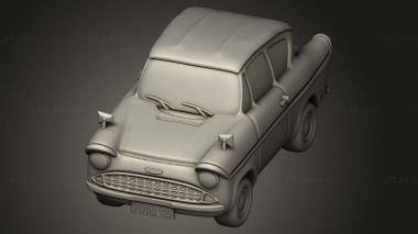 Figurines simple (Harry Potter Flying Ford Anglia, STKPR_4683) 3D models for cnc