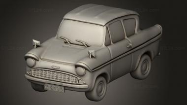 Figurines simple (Harry Potter Flying Ford Anglia, STKPR_4684) 3D models for cnc