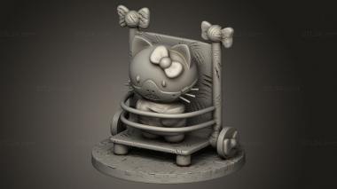 Figurines simple (Hello Hannibal Kitty, STKPR_4716) 3D models for cnc