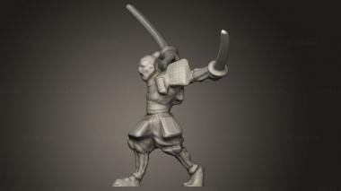 Figurines simple (Kozuka Samurai, STKPR_4731) 3D models for cnc