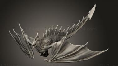 Figurines simple (angry wyvern Angry wyvern, STKPR_4788) 3D models for cnc