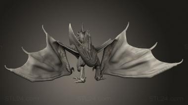 Figurines simple (angry wyvern Angry wyvern, STKPR_4788) 3D models for cnc