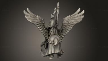 Figurines simple (king on hippogriff heraldry, STKPR_4920) 3D models for cnc