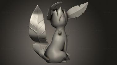 Figurines simple (leafeon crest sitting, STKPR_4995) 3D models for cnc