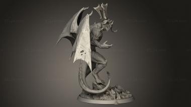 Figurines simple (Light in the shadow Pit Fiend, STKPR_5008) 3D models for cnc