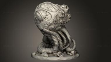 Figurines simple (Loot Bag Tentacled Abomination, STKPR_5032) 3D models for cnc