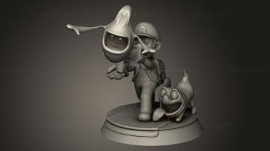 Figurines simple (Luigi mansion, STKPR_5044) 3D models for cnc