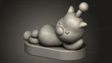 Figurines simple (Lulu Moogle laying, STKPR_5045) 3D models for cnc