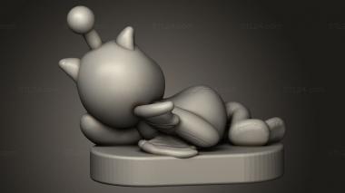 Figurines simple (Lulu Moogle laying, STKPR_5045) 3D models for cnc