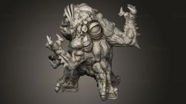 Figurines simple (Mega age The Colossal Dungeon Dweller Classics Zorn, STKPR_5121) 3D models for cnc