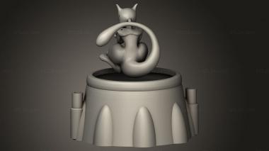 Figurines simple (Mewtwoincubator mewtwo, STKPR_5136) 3D models for cnc