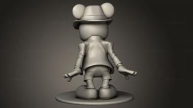 Figurines simple (Mickey Mouse Jackson, STKPR_5144) 3D models for cnc