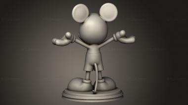 Figurines simple (Mickey Mouse, STKPR_5145) 3D models for cnc