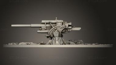 Figurines simple (Flak Gun, STKPR_5196) 3D models for cnc