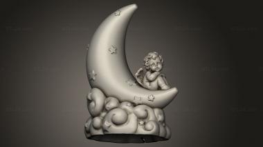 Figurines simple (Moon Angel Lamp DIY, STKPR_5224) 3D models for cnc