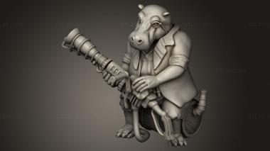 Figurines simple (Back Hippo Artificer RP, STKPR_5287) 3D models for cnc