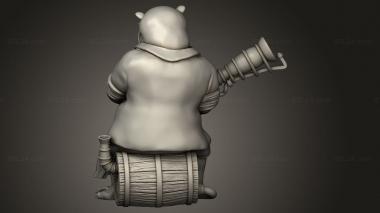 Figurines simple (Back Hippo Artificer RP, STKPR_5287) 3D models for cnc