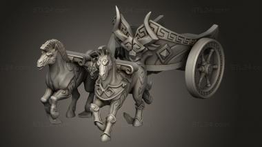 Figurines simple (the Labyrinth Minoc Chariots Chariot Wheel, STKPR_5370) 3D models for cnc