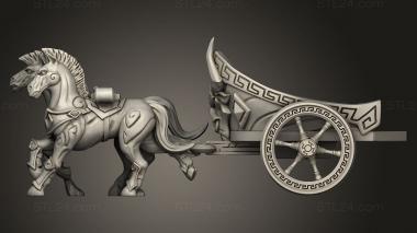 Figurines simple (the Labyrinth Minoc Chariots Chariot Wheel, STKPR_5370) 3D models for cnc