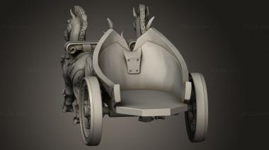 Figurines simple (the Labyrinth Minoc Chariots Chariot Wheel, STKPR_5370) 3D models for cnc