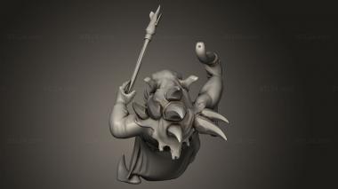 Figurines simple (Orc King Archer, STKPR_5413) 3D models for cnc