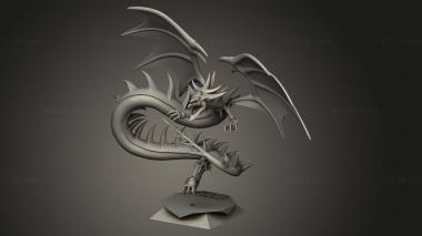 Figurines simple (Osiris Slifer the Sky Dragon, STKPR_5442) 3D models for cnc