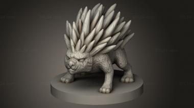 Figurines simple (Porcupine, STKPR_5558) 3D models for cnc