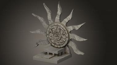 Figurines simple (Quetzal Al Itza Sun Throne, STKPR_5603) 3D models for cnc