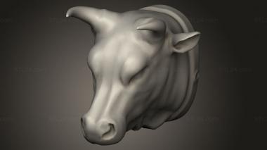 Figurines simple (RH CIRCA CAST METAL BULL export, STKPR_5646) 3D models for cnc