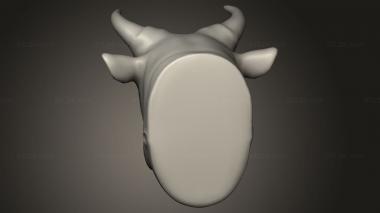 Figurines simple (RH CIRCA CAST METAL BULL export, STKPR_5646) 3D models for cnc