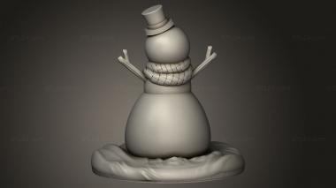 Figurines simple (Snowman Decorative, STKPR_5665) 3D models for cnc