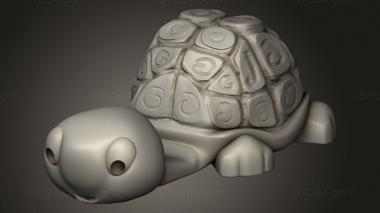 Figurines simple (celular infantiles Tortoise, STKPR_5695) 3D models for cnc