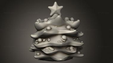 Figurines simple (Multiple Christmas tree, STKPR_5703) 3D models for cnc