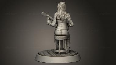 Figurines simple (tavern Characters Bard, STKPR_5713) 3D models for cnc