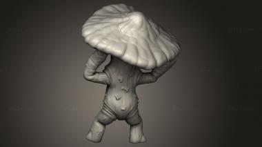 Figurines simple (Sacred Swamp Mushrooms Mushroom Folk, STKPR_5720) 3D models for cnc