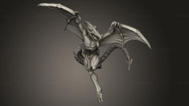 Figurines simple (Sauron Wings sr, STKPR_5749) 3D models for cnc