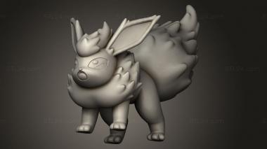 Figurines simple (Scrazyone Flareon, STKPR_5766) 3D models for cnc