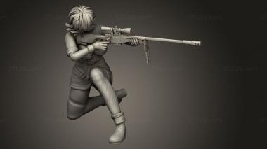 Figurines simple (Seras Hellsing, STKPR_5791) 3D models for cnc