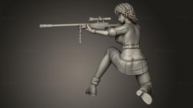 Figurines simple (Seras Hellsing, STKPR_5791) 3D models for cnc