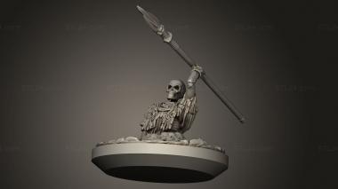 Figurines simple (Skeleton Warriors, STKPR_5844) 3D models for cnc