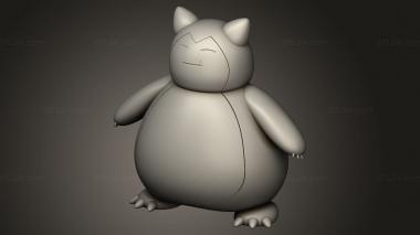 Figurines simple (snorlax Belly, STKPR_5891) 3D models for cnc