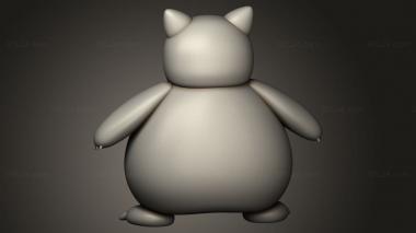 Figurines simple (snorlax Belly, STKPR_5891) 3D models for cnc