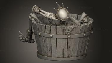 Figurines simple (Stupid Sexy Lich Bathlover Huge Pinup Bath Main, STKPR_5982) 3D models for cnc