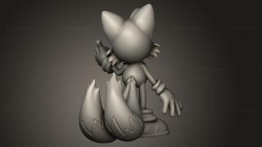 Figurines simple (Tails Sonic The Hedgehog, STKPR_5999) 3D models for cnc